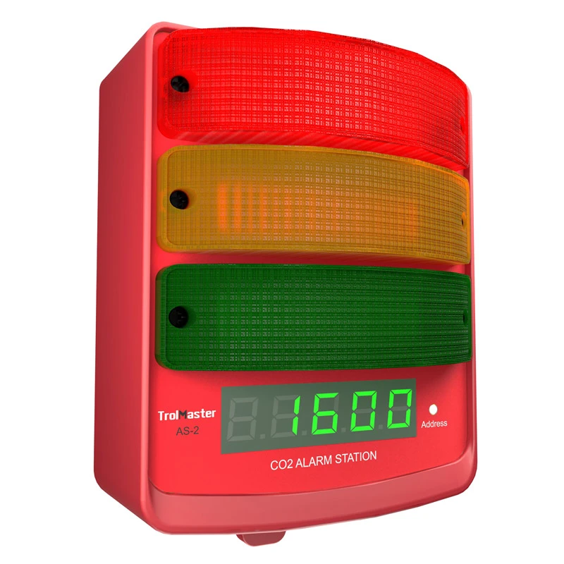 AS-2 - TROLMASTER - CO2 ALARM STATION WITH LED DISPLAY AND SIREN FOR CARBON-X