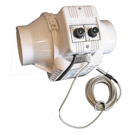 TT150UN - VENTS - ASPIRATORE TT 150UN CON REGOLATORE DI TEMPERATURA E VELOCITA' MINIMA CABLATO | Ø 150mm - 520mc/h