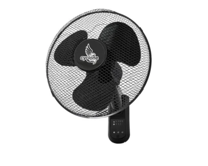 VENTILATORE MURALE OSCILLANTE A 3 VELOCITA' CON TELECOMANDO CYCLONE